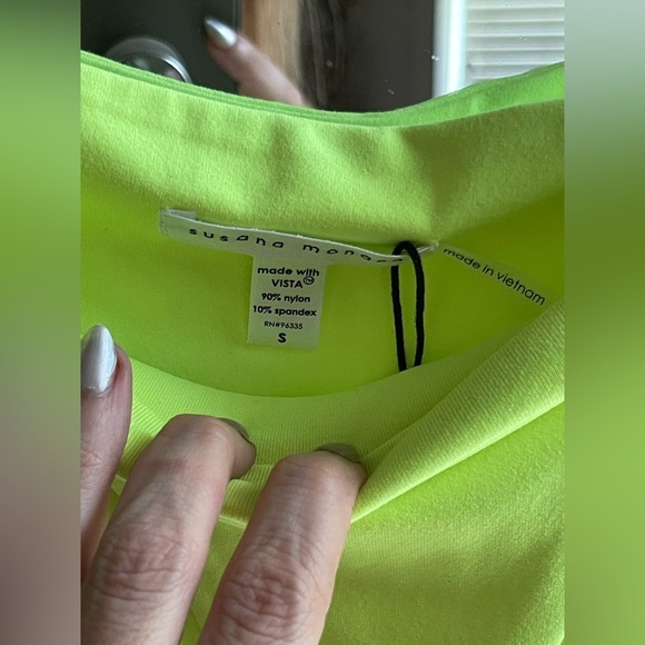 NWT Susana Monaco bikini bottom in electric neon green - Picture 4 of 5